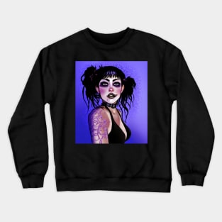 Punk Goth Girl Crewneck Sweatshirt